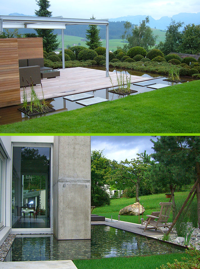 Garten- und Wasserbecken