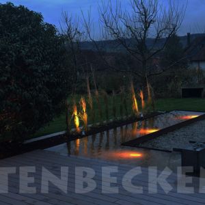 Gartenbecken bei Nacht 027