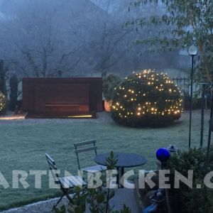 Gartenbecken Bei Nacht 028